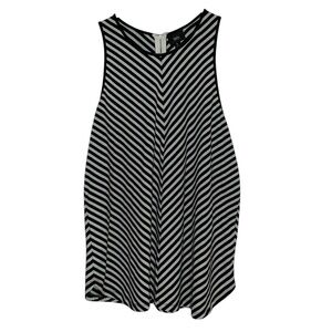 Mossimo Supply Co. Black and White Chevron Tank Top